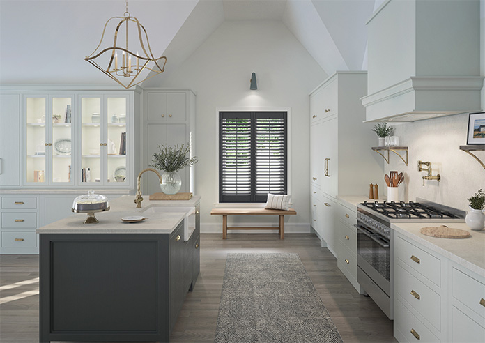Bromley, Anthracite Grey - Full Height Plantation Shutter - Image 8